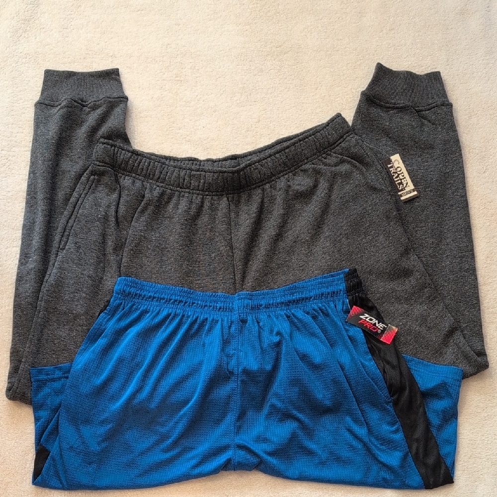 NWT Mens 2XL Athletic Bundle Sweatpants & Shorts Big & Tall